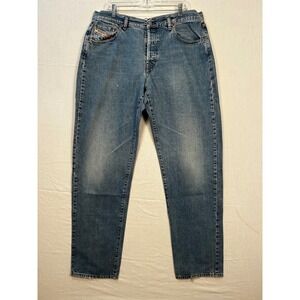 Diesel Industry Denim Division Mens Blue Straight Leg Jeans Made in Italy 40